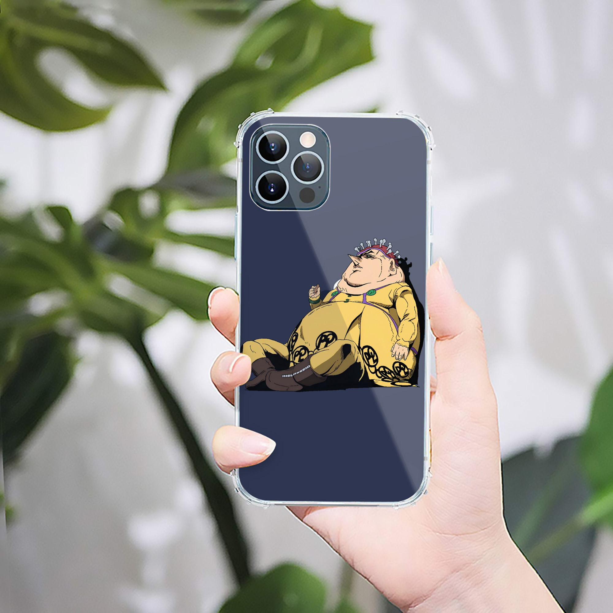 （画像用） ジョジョの奇妙な冒険 ポルポ JoJo's Bizarre Adventure Polpo 【iPhone 12シリーズ対応】透明スマホケース（クリアソフトケース）